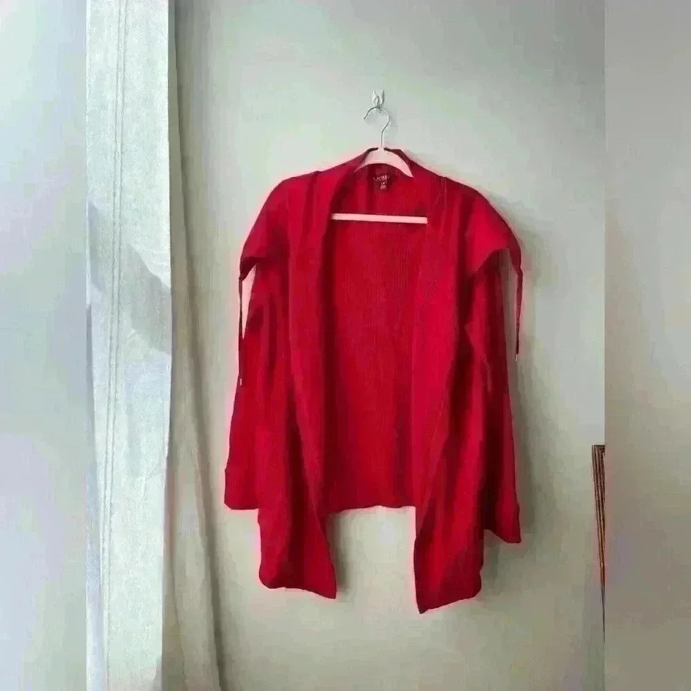 Ralph Lauren Black label red thermal jacket cardigan size large